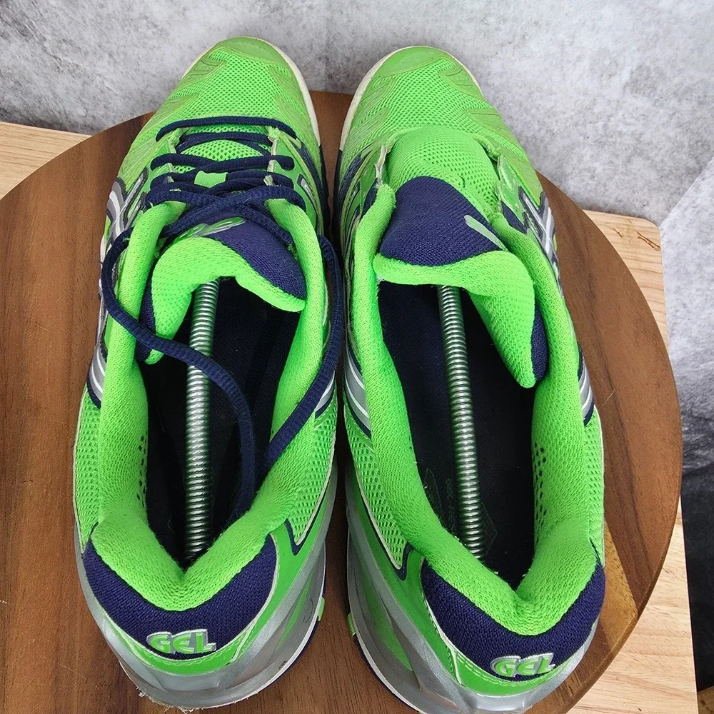 Asics Gel Resolution 5 Sneakers‎ Mens 14 Green Pickleball Tennis Shoes E300Y *